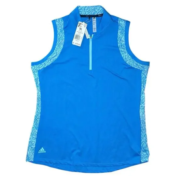 NWT Adidas Ultimate 365 Print Sleeveless Polo Size XL - Picture 3 of 7